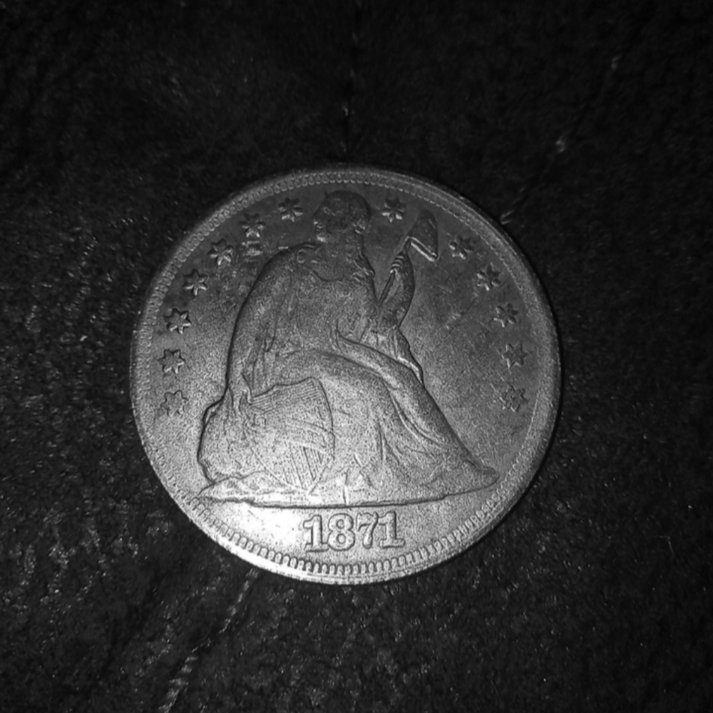 Rare 1871silver dollar